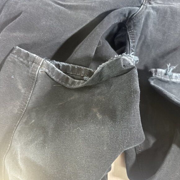 Carhartt Duck Canvas Pants Men's 38X32 Dungaree Fit B11 BLK Black - Picture 13 of 16